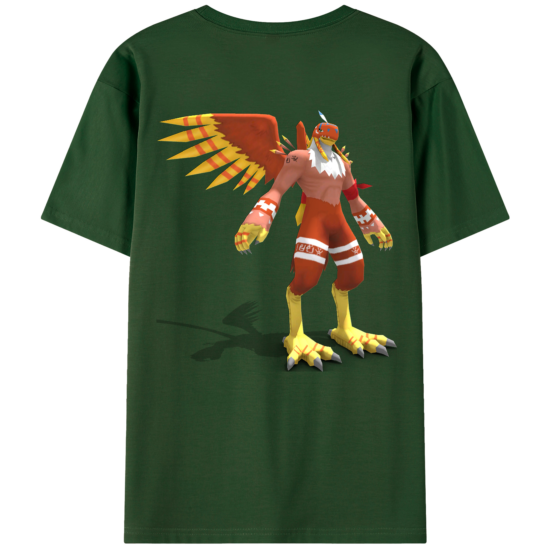 （画像用） Digimon デジタルモンスター/デジモン 綿100％半袖Tシャツ（背面プリント）